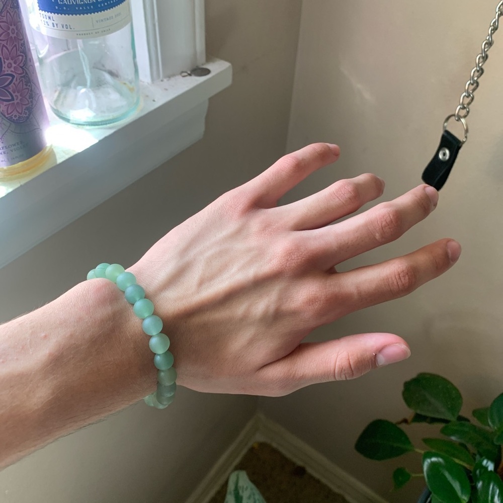 Earthbound Green Aventurine crystal bracelet